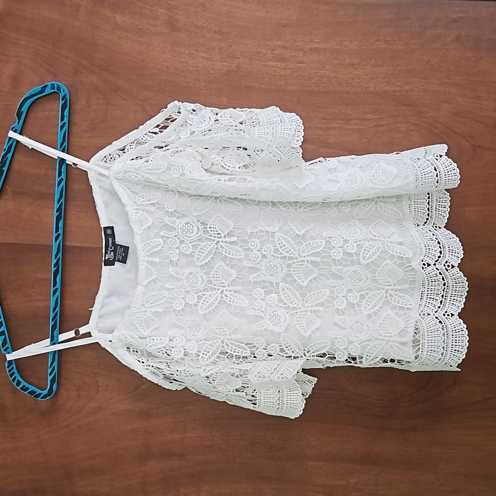 White lace blouse